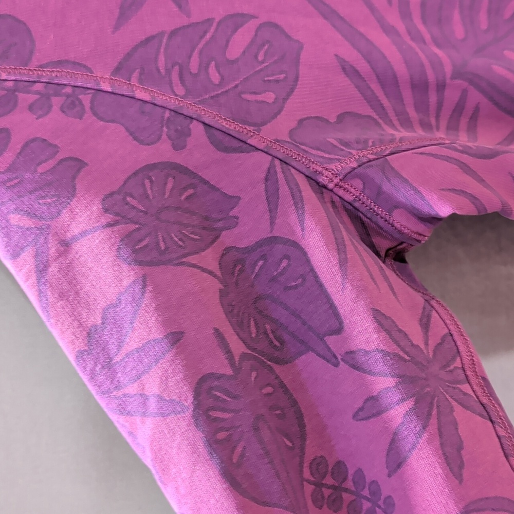 Purple Floral Zip-Up Jacket M - Picture 6 of 15